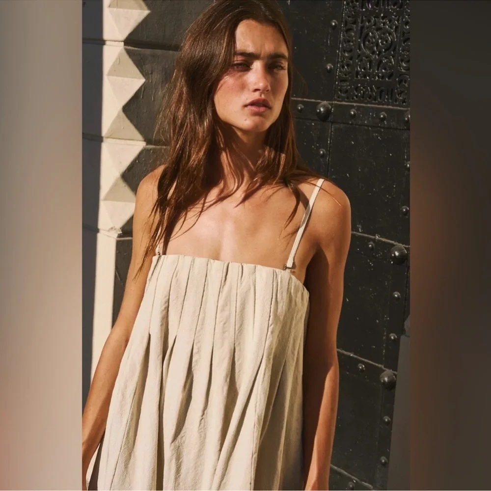 Free People Cream/ Off White Maxi Dress NWT - Picture 2 of 13